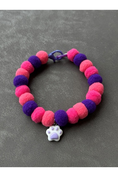 Ponpon Köpek Kolyesi / Köpek Aksesuar / Köpek Tasması / Ponpon Kedi Kolyesi / Kedi Tasması