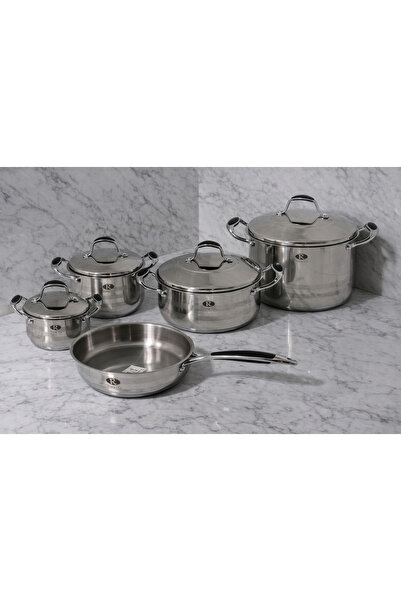ALMASA 18/10 Stainless Steel Cookware Set - 9 Pieces