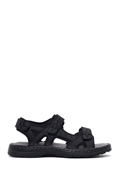 Derimod Curea dublă neagră pentru bărbați piele sandale 26SFD694118