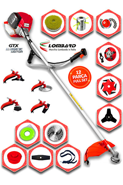 Cros LOMBARD İtaly TORVELA 548X Yan Tipi Benzinli Ot Çalı Çim Biçme Tırpanı+ ...
