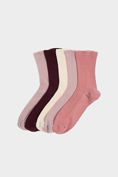 DeFacto Women's 5-Pack Cotton Long Socks G7452Axns