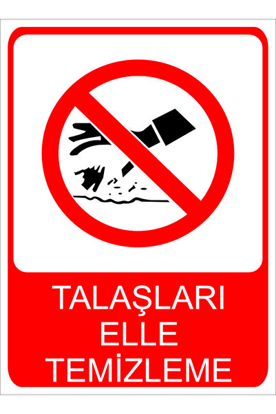 Tembel Baykuş لافتة تحذيرية لإزالة الرقائق يدويًا مقاس 20x30 سم فوركس