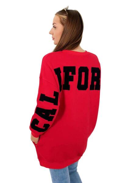 Kesi Hanorac izolat cu inscripția California, roșu