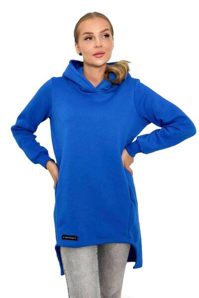 Kesi Hanorac termoizolant cu spate mai lung, albastru-albăstrele