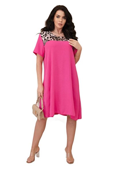 Kesi Sukienka z motywem zwierzęcym różowa