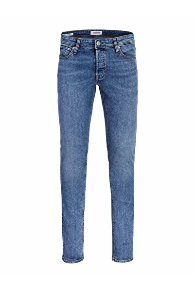 Jack & Jones Low Waist Slim Fit Blue Men's Denim Trousers 12289499 Jjiglenn J...