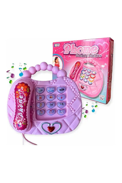Toybox Phone Toy For Kids, Interactive Learning Toy with Light and Sound Earl...