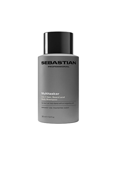 SEBASTIAN Multitasker 3-in-1 Shampoo Für Männer, Haar, Bart Und Körper, Reini...