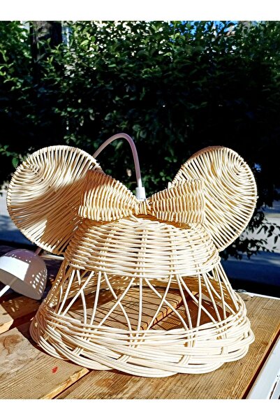 Allians Rattan Avize ile Mickey Mouse Temalı Şık ve Modern Işıklandırma
