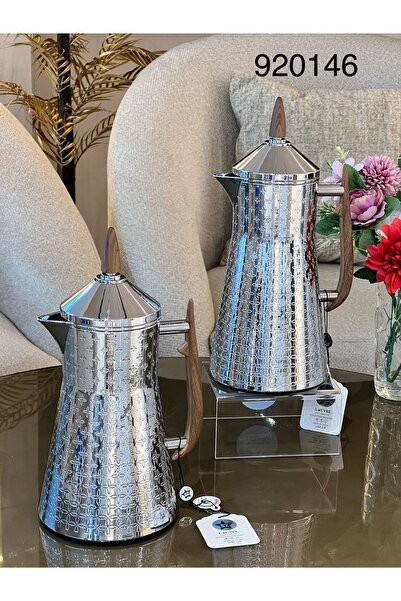 LOUVER طقم ترامس لوفر استيل من الخارج وداخل قزاز سعه لتر و0.7لتر