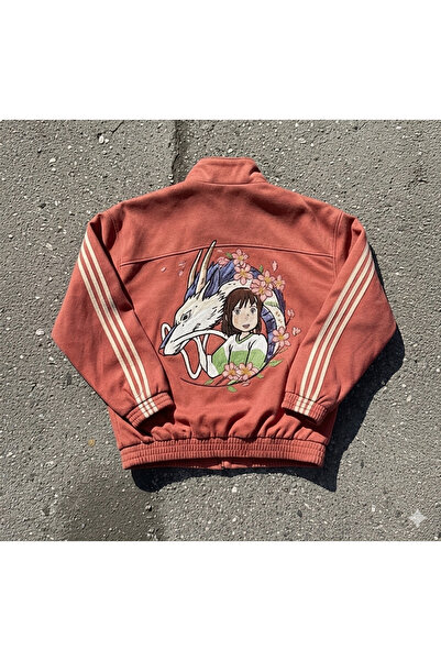 Butik101 Somon Rengi Anime Spirited Away Haku Sakura Süet Ceket