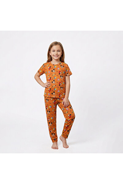 levanapajamas Mickey Mouse Kids' Pajamas with Colorful Prints - Orange