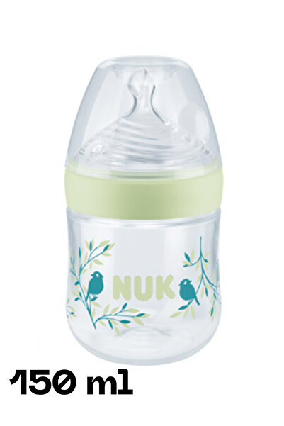 Nuk رضّاعة ناتشر سينس بمؤشر حرارة ومقاس (S) للمواليد حتى 6 أشهر. لون اخضر