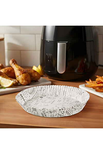 Bewello Baking paper for Air fryer - for cooking without oil - with Patterned...