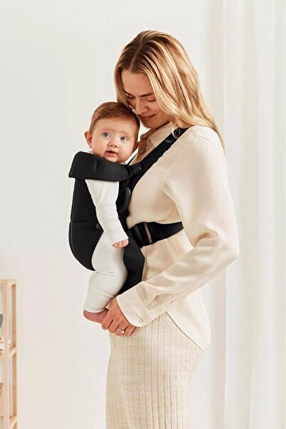 BabyBjörn Carrier Mini, Woven, Black – Soft Newborn Carrier