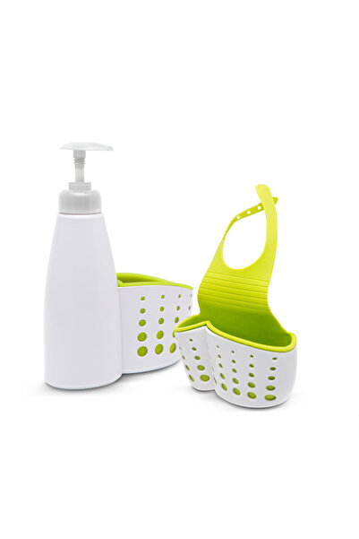FAMİLY Bathroom/kitchen utensil holder with pump bottle