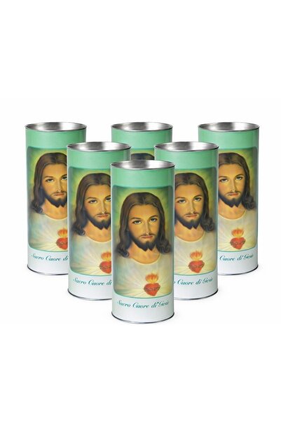 GIA'S WORLD Set 5 candele -lumânări ecologice cu capac anti vânt - 140 ore