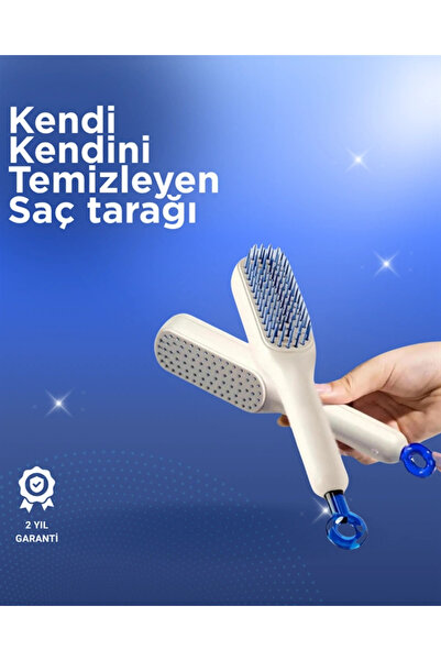 Pratik Kendini Temizleyen Çok Yönlü Tarak, Her Saç Tipine Uygun