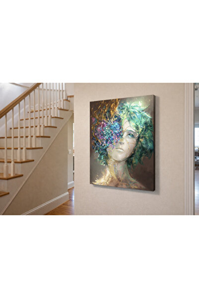 Mgi Design Modern Abstract Female Figure Canvas Art Print – Stairway Hallway ...
