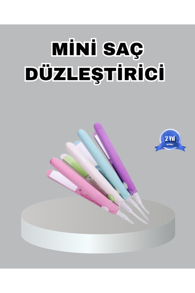 Mini Seramik Saç Düzleştirici, Kompakt ve Hızlı Isınma, Seyahat İçin Uygun