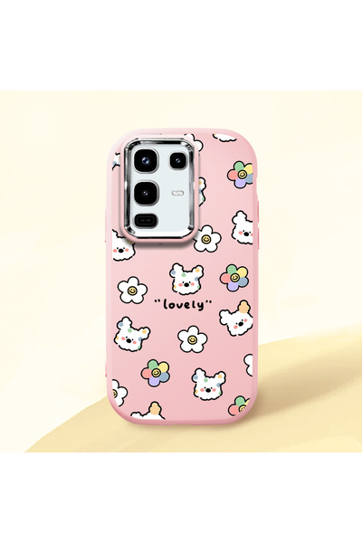 ucuc حافظة سيليكون وردية متوافقة مع هاتف Infinix Note 50/Note 50 Pro مع حماية...