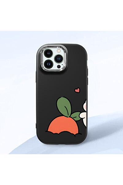 ucuc حافظة من السيليكون الأسود متوافقة مع هاتف iPhone 14 Pro Max مع حماية للك...