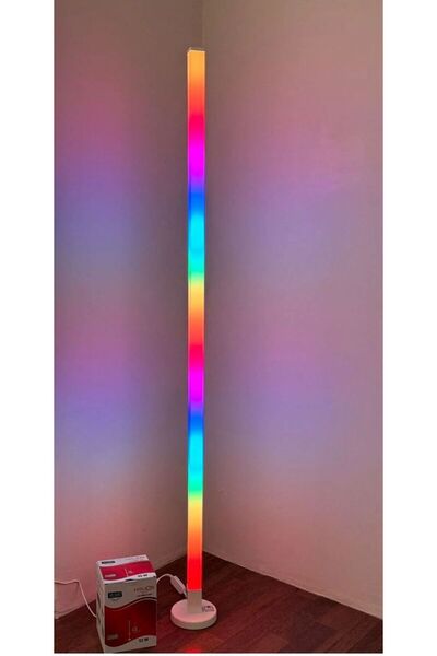 Allians RGB LED Lambader, Müzik ve Ses Duyarlı, Kumandalı, Şık ve Modern Tasarım