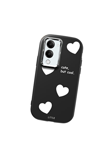 Hontinga حافظة هاتف من السيليكون الناعم باللون الأسود متوافقة مع كاميرا Vivo ...