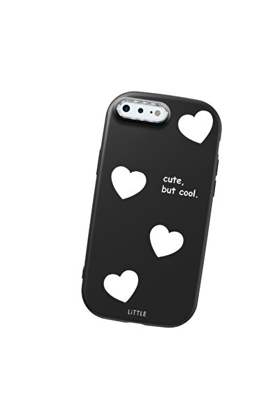 Hontinga iPhone 8 Plus Compatible Camera Protected Black Soft Silicone Phone ...