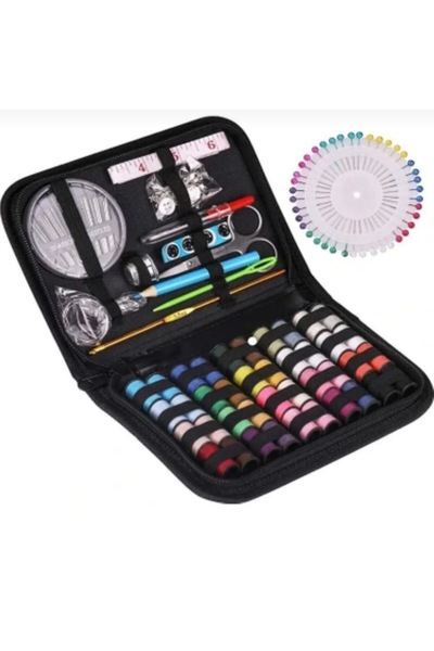 atlas hobi Çantalı Dikiş Kutusu Seti, Iplik Seti, Iğne Seti