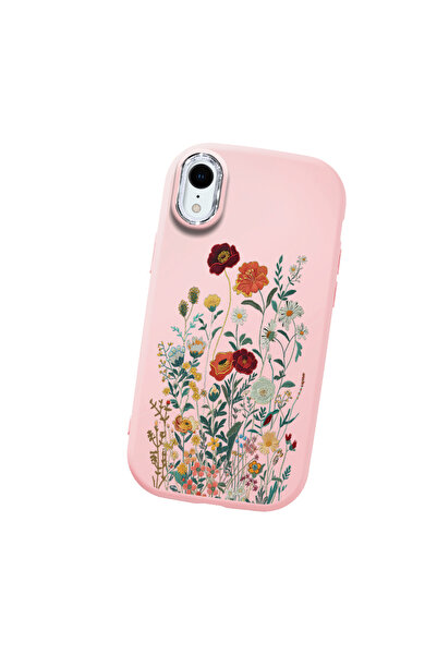 Hontinga iPhone Xr Compatible Camera Protected Pink Soft Silicone Phone Case ...