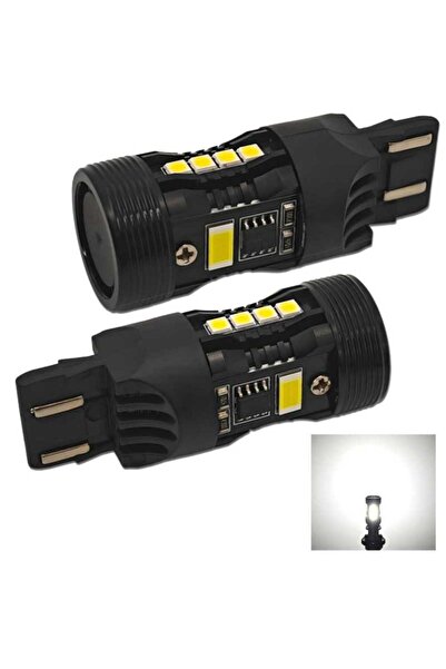 motoLEDy 2 buc W21/5W bec LED 7443 12V fără defect, alb EU-USA