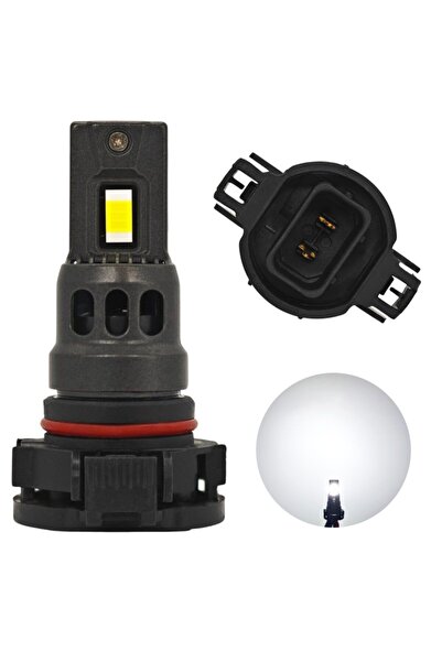 motoLEDy 2 buc H16 LED bec PS24W 12-24V 4000lm CANBUS alb puternic