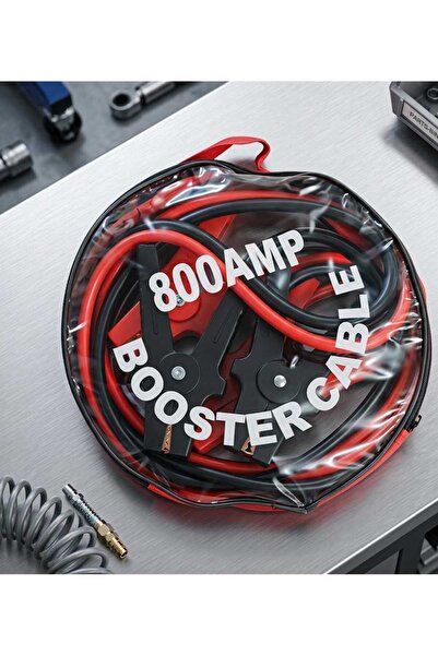 TrentonGCC 800 AMP Heavy Duty Booster Cable – Jump Starter Cable with Copper ...