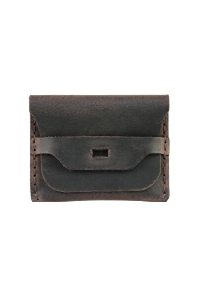 Dopar Crazy جلد حامل بطاقات – مصنوع من الجلد الطبيعي المدهون بالزيت جلد، ذو م...