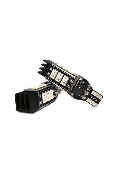 motoLEDy 2 buc Bec LED T15 12V-24V 1400lm CANBUS roșu foarte puternic