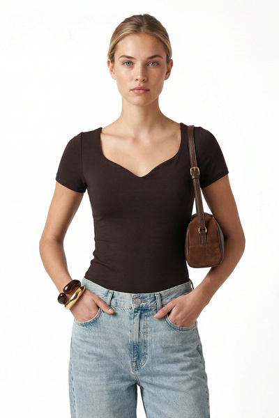 Ritnice Ženska moderna bluza Serena Brown od poliamida