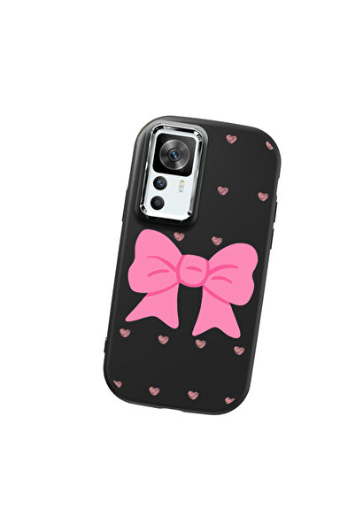 Hontinga حافظة هاتف من السيليكون الناعم باللون الأسود متوافقة مع كاميرا Redmi...