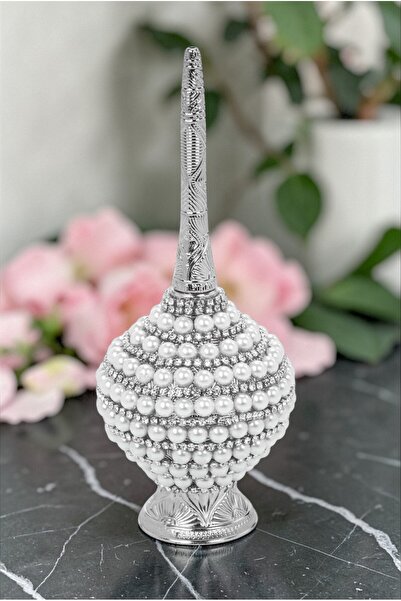 ihvan online Gümüş Güldanlık – Gül Suyu Şişesi Zarif Tasarım Gül Suyu Kabı