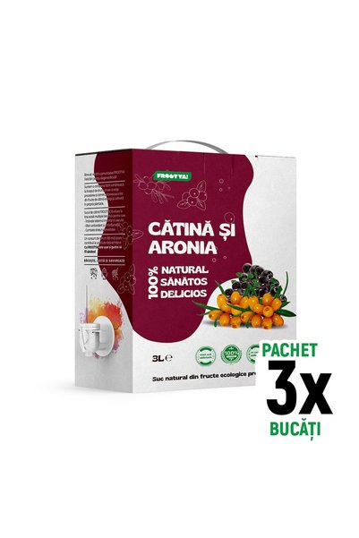 FROOTYA 3 x Suc de cătină cu Aronia – Pachet promoțional 9L