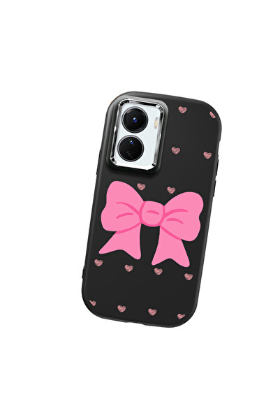 Hontinga حافظة هاتف من السيليكون الناعم باللون الأسود متوافقة مع كاميرا Vivo ...