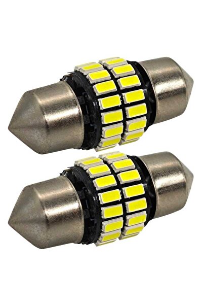 motoLEDy 2 buc C3W 28mm LED bec SV8.5 12V CANBUS 250lm alb puternic