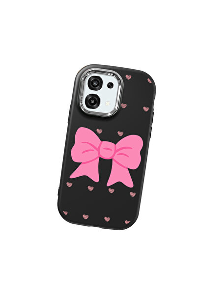 Hontinga حافظة هاتف من السيليكون الناعم باللون الأسود متوافقة مع كاميرا أوبو ...