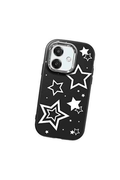 Hontinga حافظة هاتف من السيليكون الناعم باللون الأسود متوافقة مع كاميرا أوبو ...