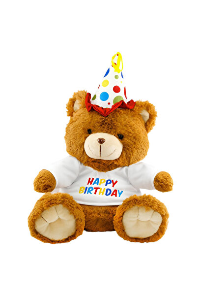 TOYFEST Sitting Happy Birthday Plush Bear 40cm