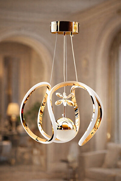 EY-EL TASARIM TEK TOPLU A++ AHTAPOT 3 KOLLU ROSE GOLD 3 RENK LED SARKIT AVİZE