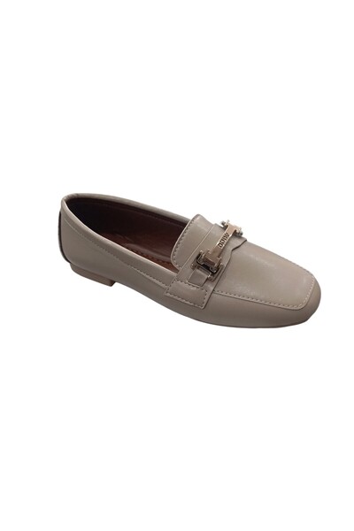 Modayak حذاء نسائي مسطح من TFM VİZON مزود بإبزيم برونزي