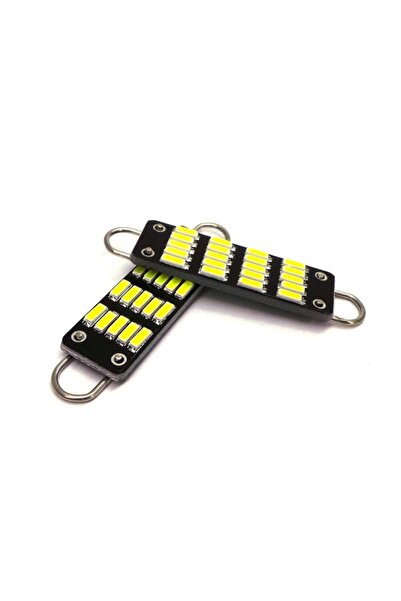 motoLEDy 4 buc Bec LED SV8.5 12V CANBUS 44mm cu buclă