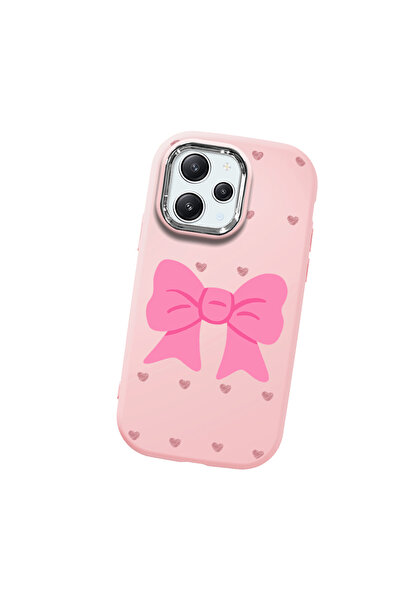 Hontinga حافظة هاتف من السيليكون الناعم باللون الوردي متوافقة مع كاميرا ريدمي...