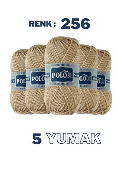 Polosu (5 Pieces) Siesta Soft - Scarf Vest Sweater Hand Knitting Yarn - 256 B...